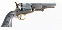 1851 Navy Sheriff Revolver .44 Cal Steel/Black Laminate FR185122