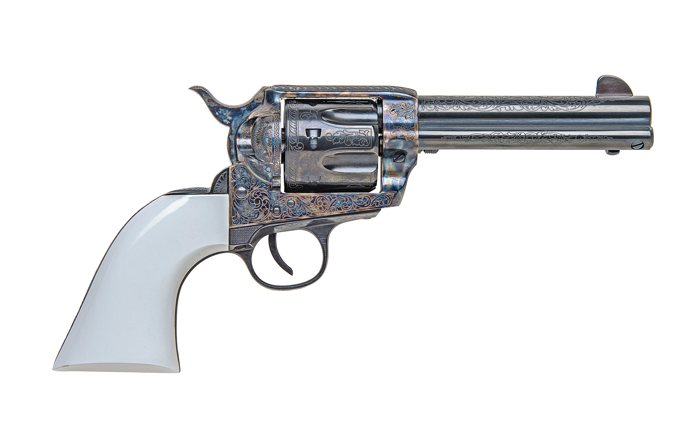 1873 Single Action Revolver Bill Tilghman Model .45LC 4.75" Barrel CCH Finish SAT73-110BTM