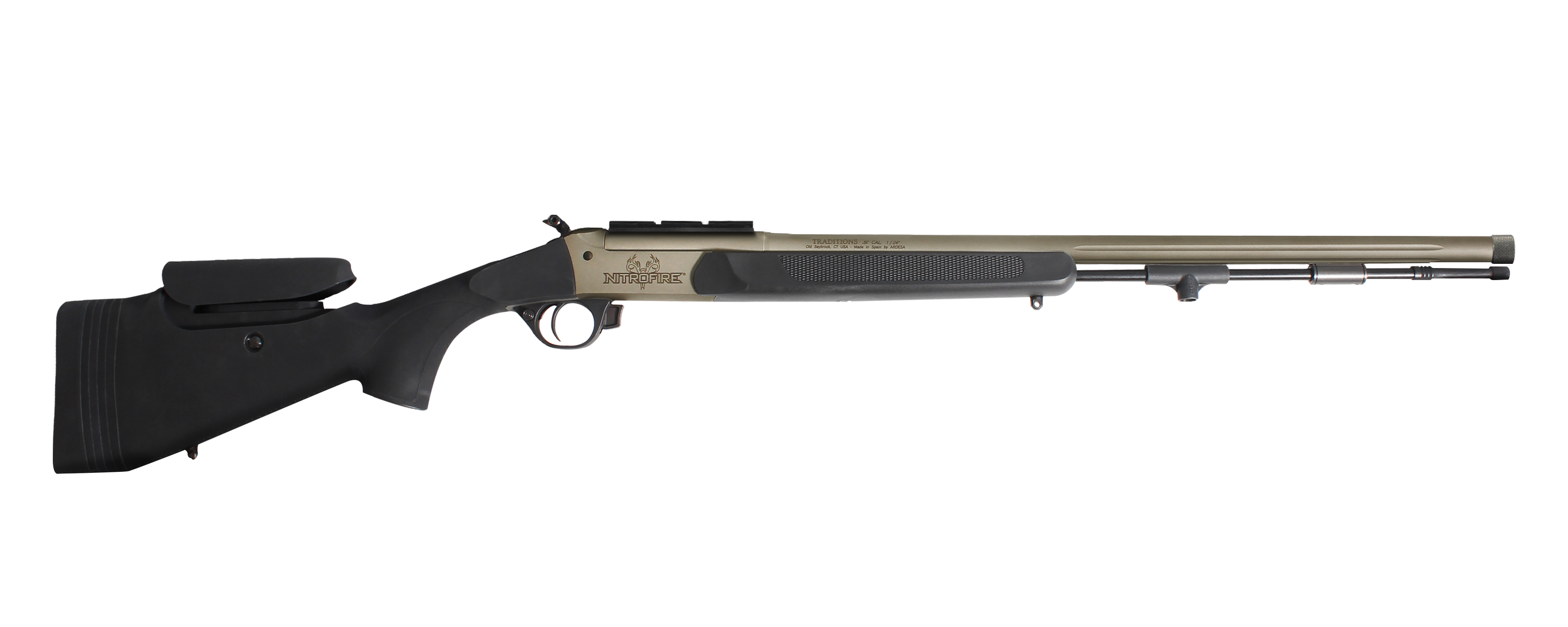 NITROFIRE® PRO SERIES .50 CAL BLACK / TUNGSTEN PREMIUM CERAKOTE FINISH WITH BASE