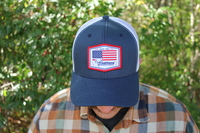 Traditions Mesh Back Hat with American Flag Woven Patch