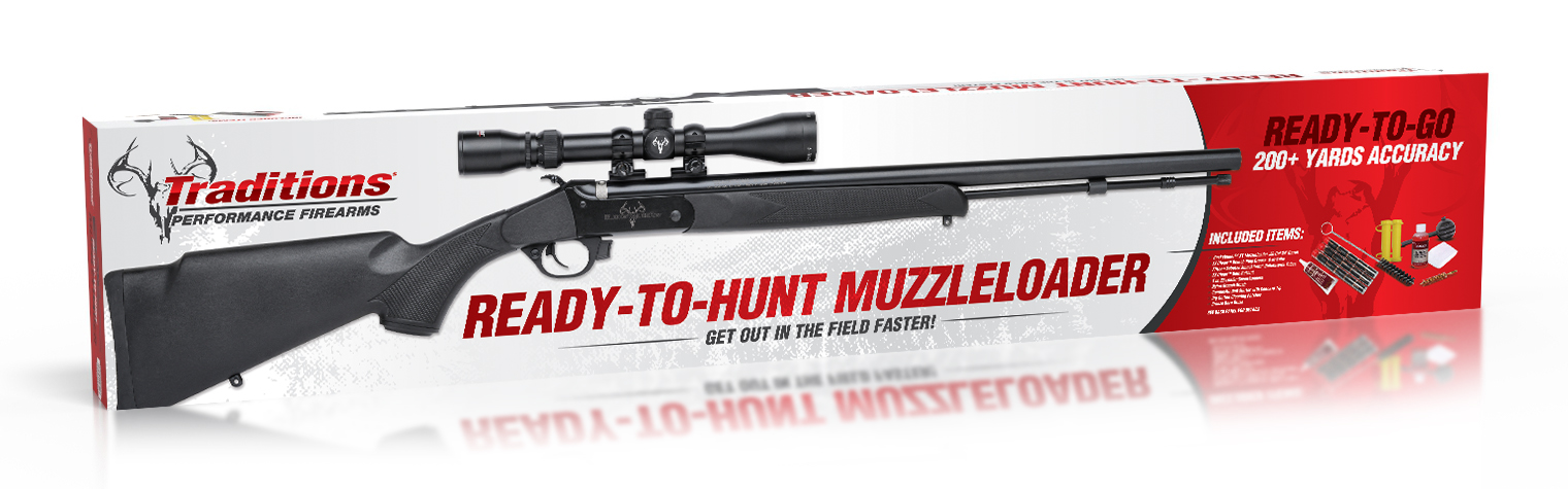 Buckstalker XT Black/Blued Redi-Pak with 3-9x40 Duplex Scope